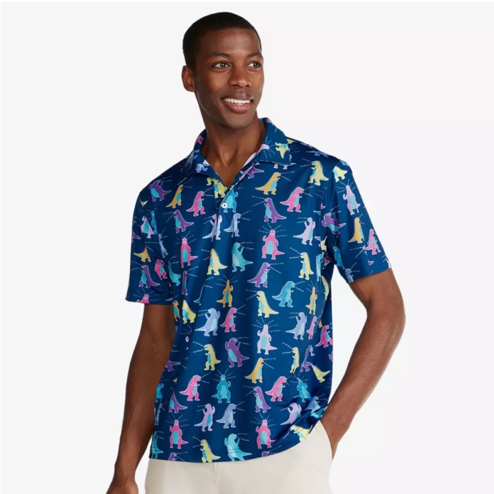 CHUBBIES TYRANNOSAURUS PGA TOUR POLO SHIRT